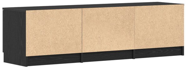 TV Szekrény - Fekete tölgy - 140x35x40 cm - Műanyagból készült