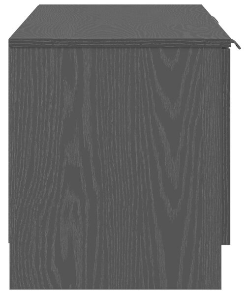 TV Szekrény - Fekete tölgy - 140x35x40 cm - Műanyagból készült