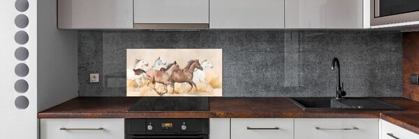 Konyhai fali panel Lovakat