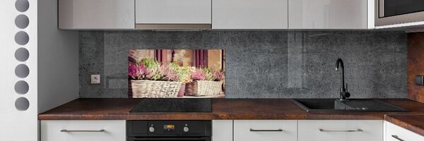 Konyhai falburkoló panel Levendula a pot