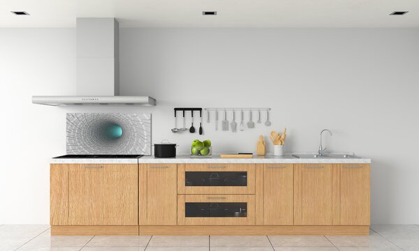 Konyhai fali panel 3d alagút