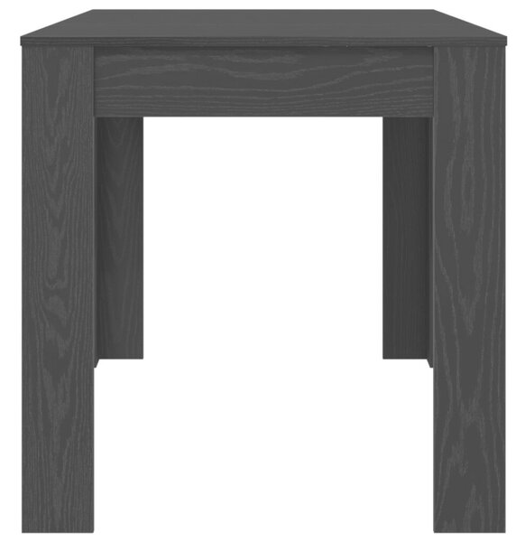 VidaXL Étkezőasztal Fekete Tölgy 140 x 74,5 x 76 cm Szerelt Fa