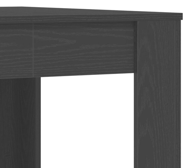 VidaXL Étkezőasztal Fekete Tölgy 140 x 74,5 x 76 cm Szerelt Fa