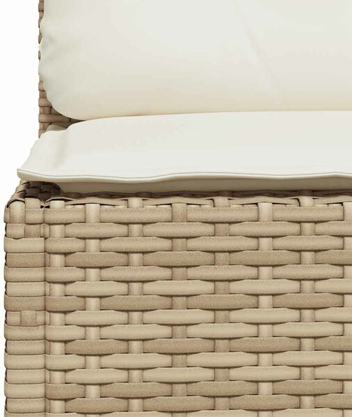 VidaXL 11 részes bézs polyrattan kerti ülőgarnitúra párnákkal