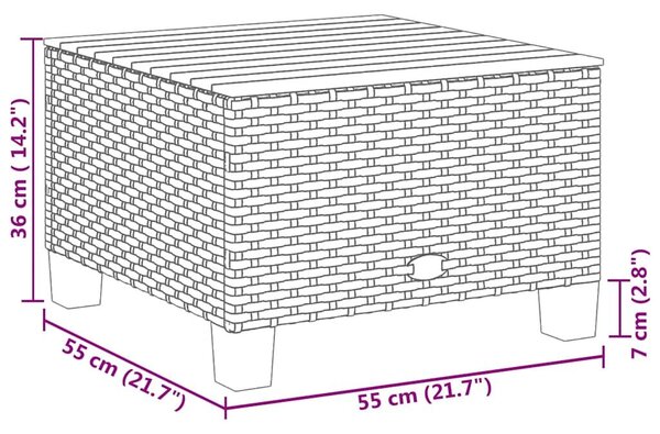 VidaXL 11 részes bézs polyrattan kerti ülőgarnitúra párnákkal