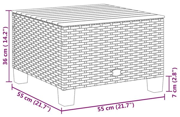 VidaXL 11 részes bézs polyrattan kerti ülőgarnitúra párnákkal