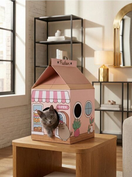 Sinsay - Kartон macskaház kaparó funkcióval Pusheen the Cat - többszínű