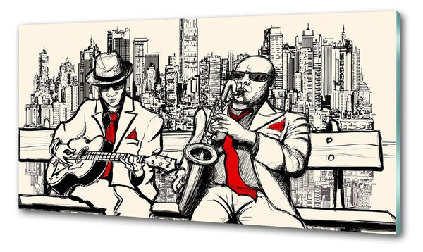 Konyhai falvédő New york jazz