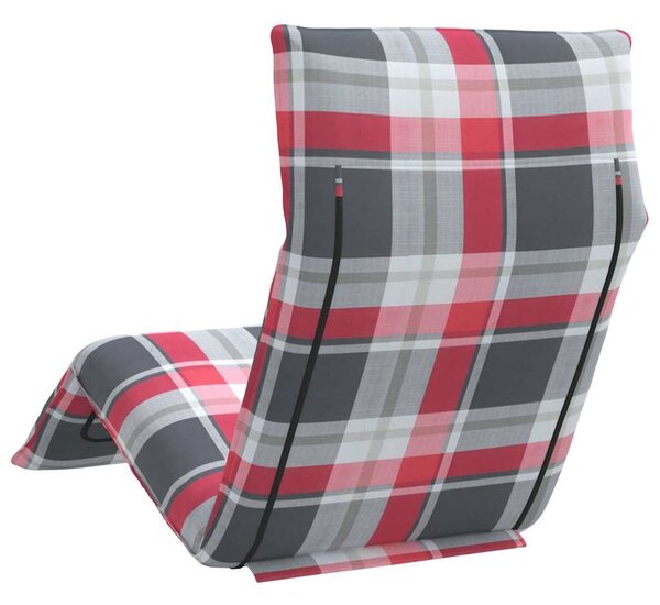 VidaXL oxford-szövet összecsukható napozóágy kockás minta 175x54x8,5cm