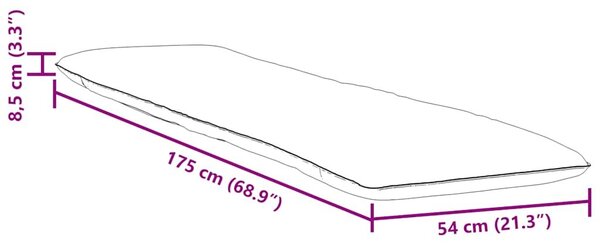 VidaXL borvörös oxford-szövet összecsukható napozóágy 175x54x8,5 cm