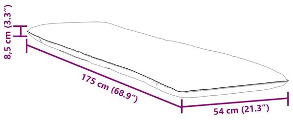 VidaXL kék és fehér oxford-szövet összecsukható napozóágy 175x54x8,5cm
