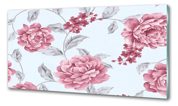 Konyhai hátfalpanel Peonies