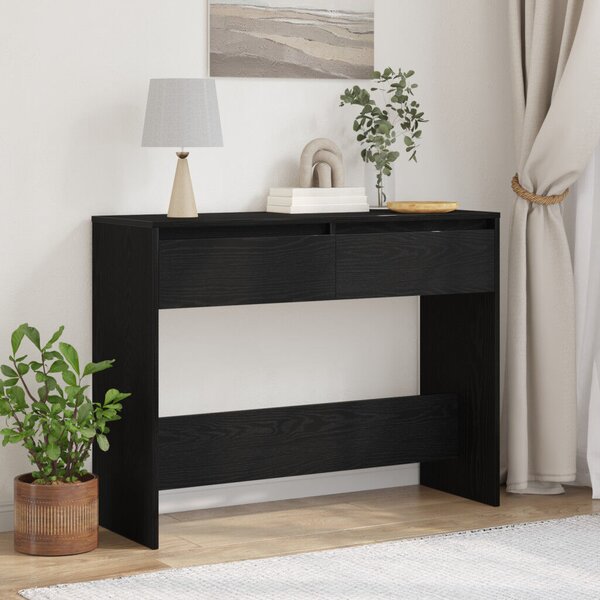 Fekete Tölgy Konzolasztal - 100x35x76.5 cm - Mérnöki Fa
