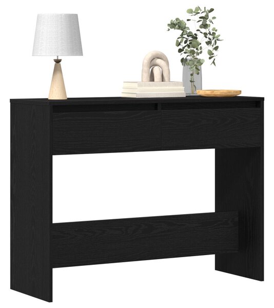 Fekete Tölgy Konzolasztal - 100x35x76.5 cm - Mérnöki Fa