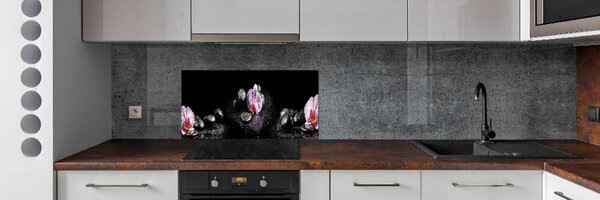 Konyhai falburkoló panel Orchidea