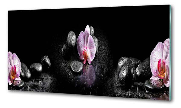 Konyhai falburkoló panel Orchidea