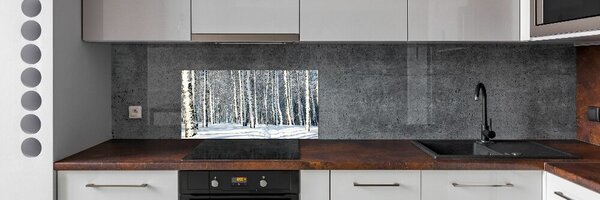 Konyhai falburkoló panel Erdőben télen