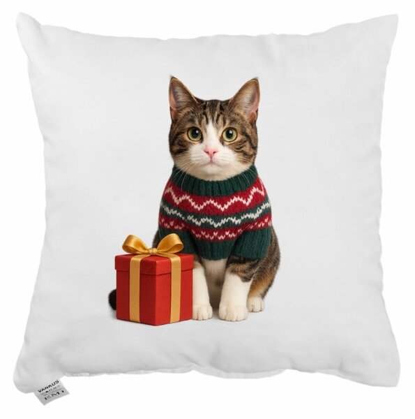 EMI Meow karácsonyi díszpárna 40x40 cm