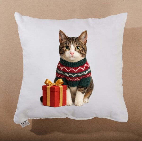 EMI Meow karácsonyi díszpárna 40x40 cm