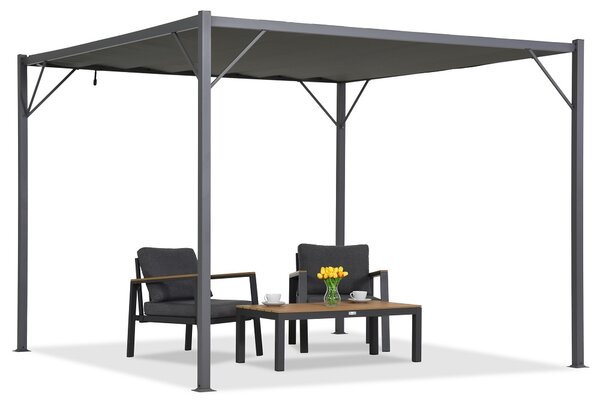 Antracit Malaga 3x3m Garden Point terasz pergola antracit Malaga 3x3m