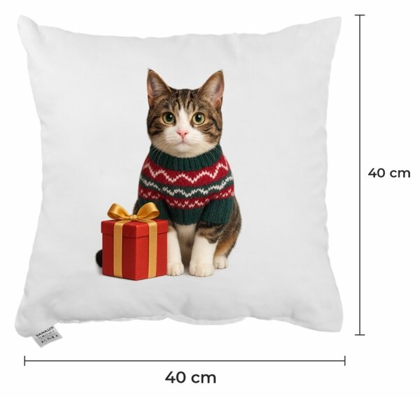 EMI Meow karácsonyi díszpárna 40x40 cm