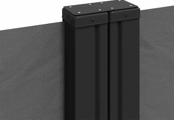 Antracitszürke behúzható oldalsó napellenző 100 x 1000 cm