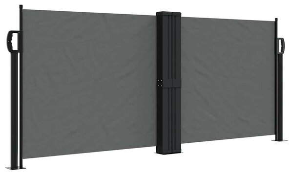 Antracitszürke behúzható oldalsó napellenző 100 x 1000 cm