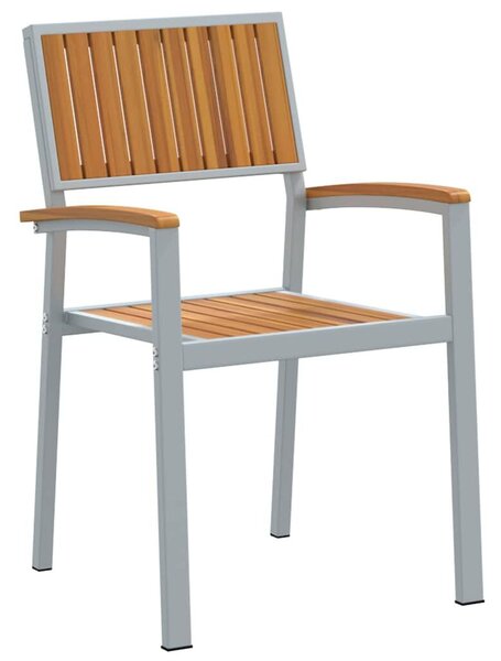 VidaXL Kert étkező szett 5 pcs Szürke és barna 140 x 80 x 75 cm