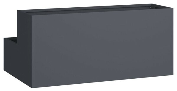 Kert virágcserép 2 szintes 100x60x45 cm Antracit Műanyag