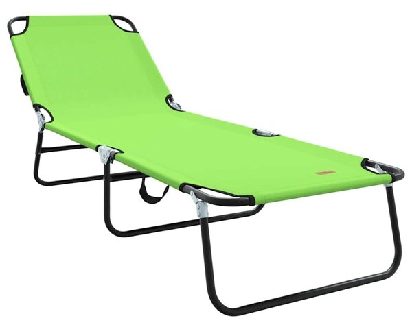 VidaXL Összecsukható nyugágy 2 pcs Zöld 56 x 189 x 87cm szövet