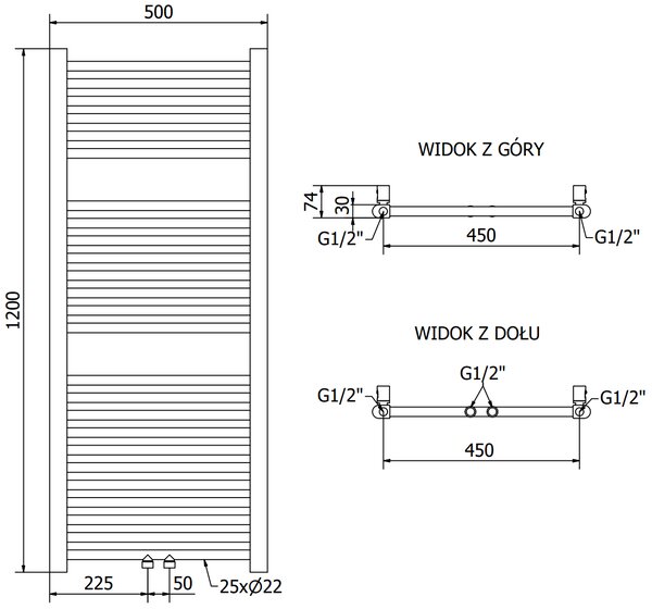 Mexen, Mexen Mars elektromos fűtés 1200 x 500 mm, 600 W, antracit - W110-1200-500-2600-66