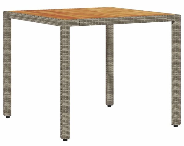 VidaXL Kert étkező szett 3 pcs Szürke Poli rattan