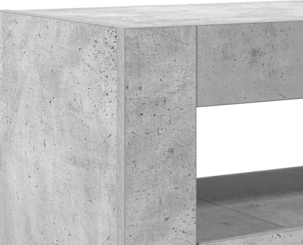 Oldalszekrény Beton Szürke Mérnöki Fa 116 x 30 x 75 cm Téglalap