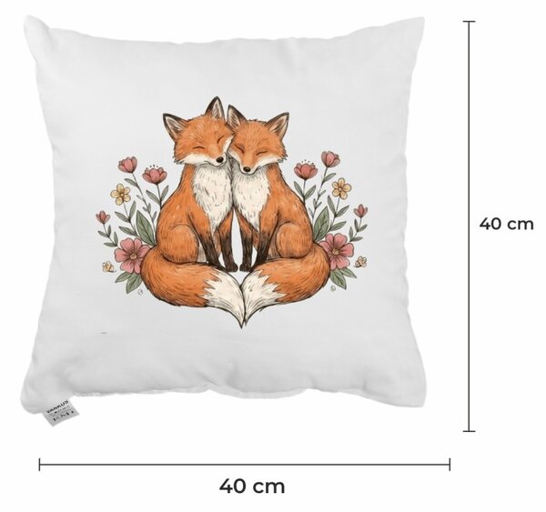 EMI Fox Love díszpárna 40x40 cm