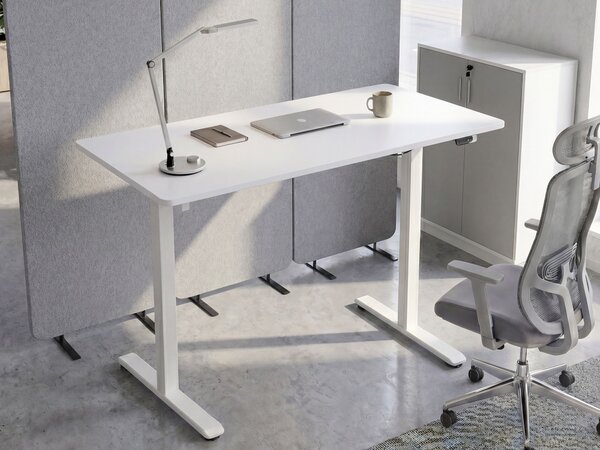Elektromosan állítható asztal GRIFTON Fehér 120 cm 60 cm