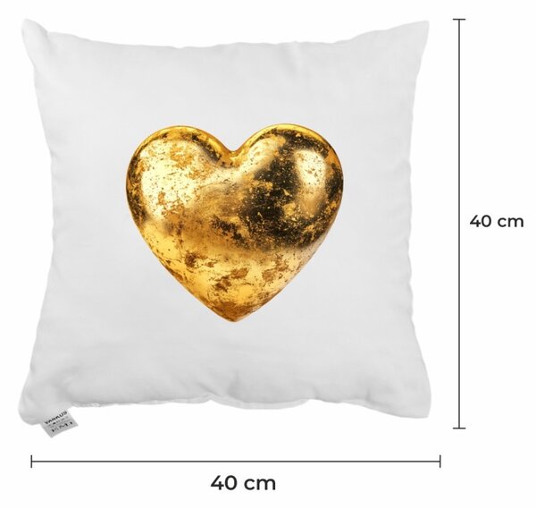 EMI Golden Heart díszpárna 40x40 cm