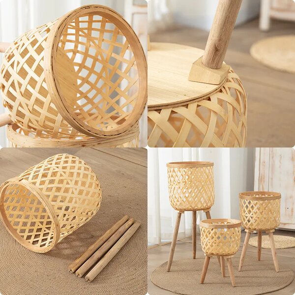 Rattanbloom™ álló Rattan Virágcserép