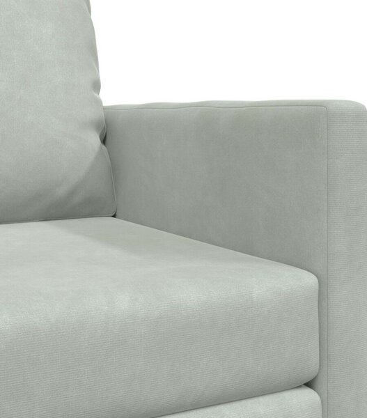 Egyszemélyes Floor Sofa Átalakítható Szövet 74x77x81 cm Világosszürke