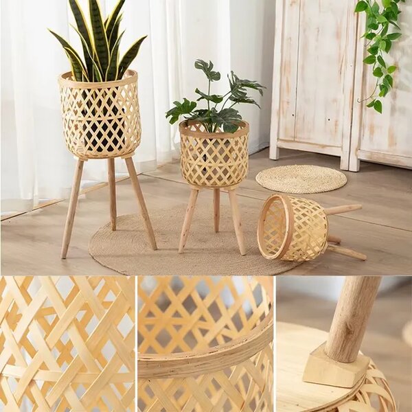 Rattanbloom™ álló Rattan Virágcserép