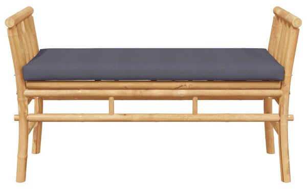 Kerti pad párnával, 110 cm Bambusz