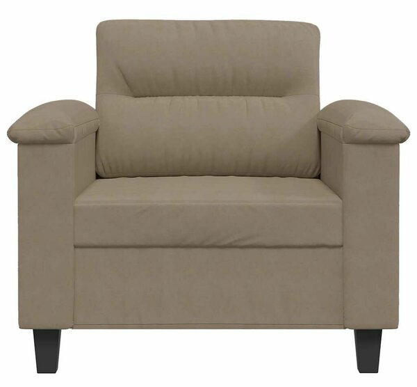 Tópszínű mikroszálas szövet kanapéfotel 60 cm