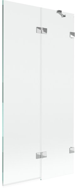 Mexen Lunar, kétszárnyú kádparaván jobb oldali 90 x 150 cm, átlátszó üveg, króm, 897-090-100-01-00-P