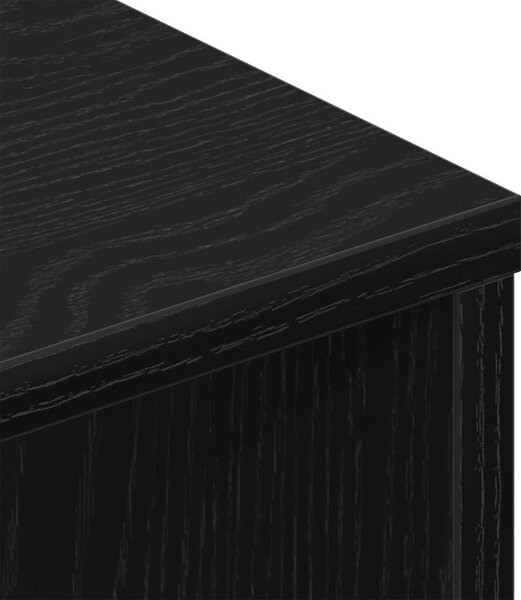 TV faliszekrények (2 db) - Fekete tölgy, 80x30x30 cm, MDF-ből készült