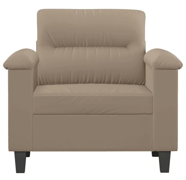 Tópszínű mikroszálas szövet kanapéfotel 60 cm