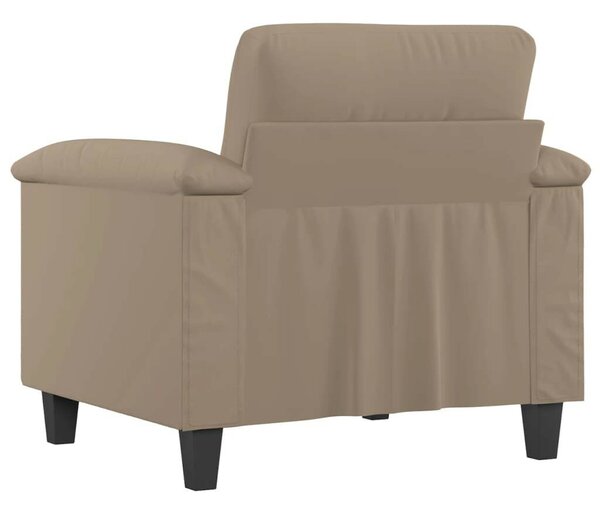 Tópszínű mikroszálas szövet kanapéfotel 60 cm