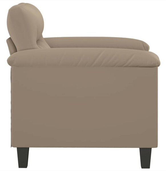 Tópszínű mikroszálas szövet kanapéfotel 60 cm