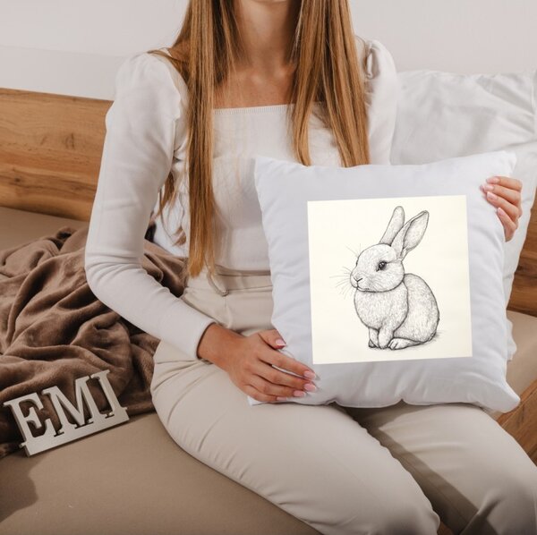 EMI Bunny Sketch díszpárna 40x40 cm