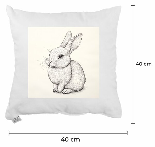 EMI Bunny Sketch díszpárna 40x40 cm