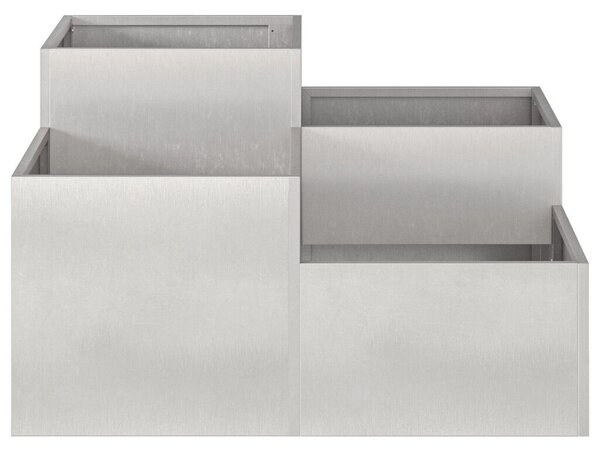 Kertész láda 80x80x48 cm Rozsdamentes acél