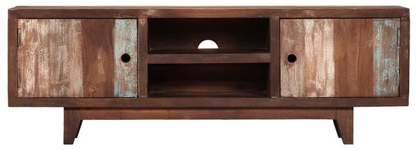 Vintage stílusú tömör akácfa TV-szekrény 118 x 30 x 40 cm